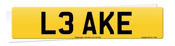 Registration number L3 AKE